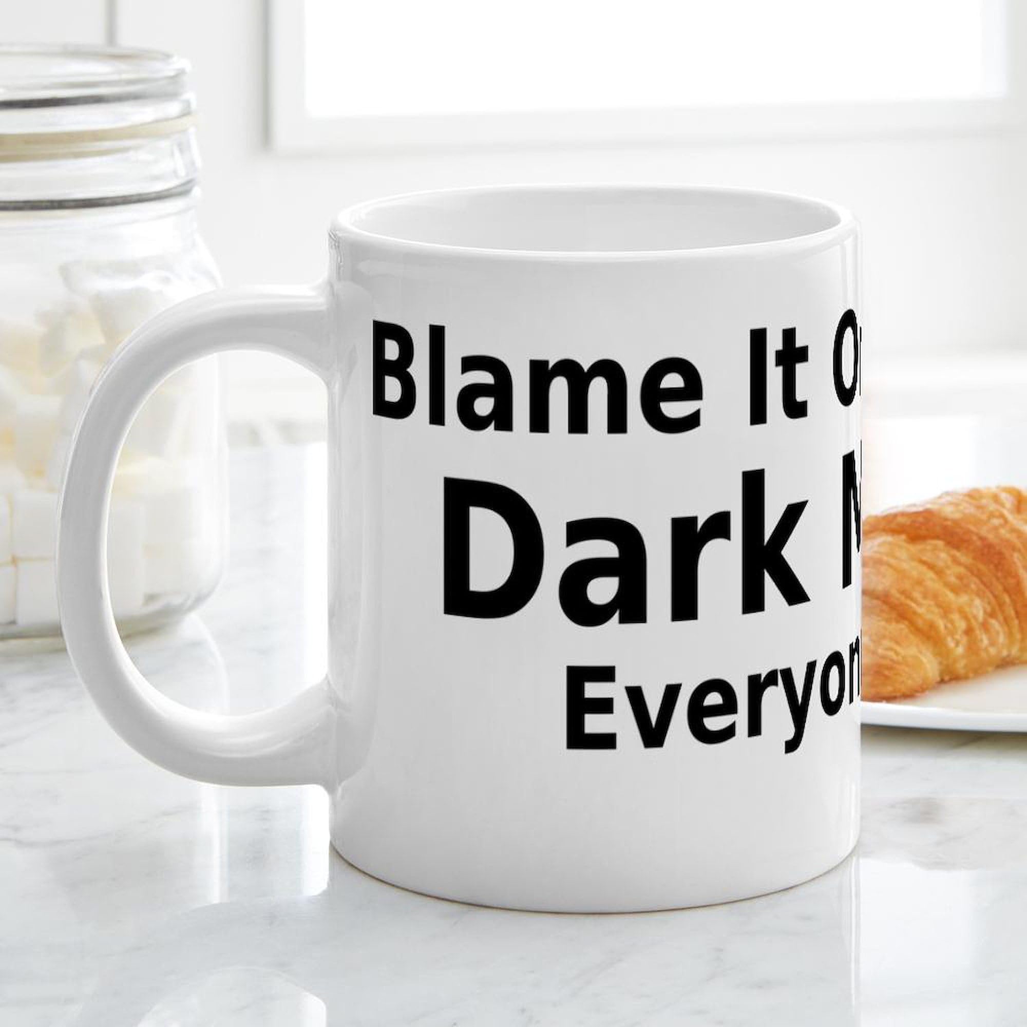 Science Humor Dark Matter 20 oz Ceramic Coffee Mega Mug - Funny Physics Gift for Scientists & Nerds - Perfect for Office, Lab or Home Use