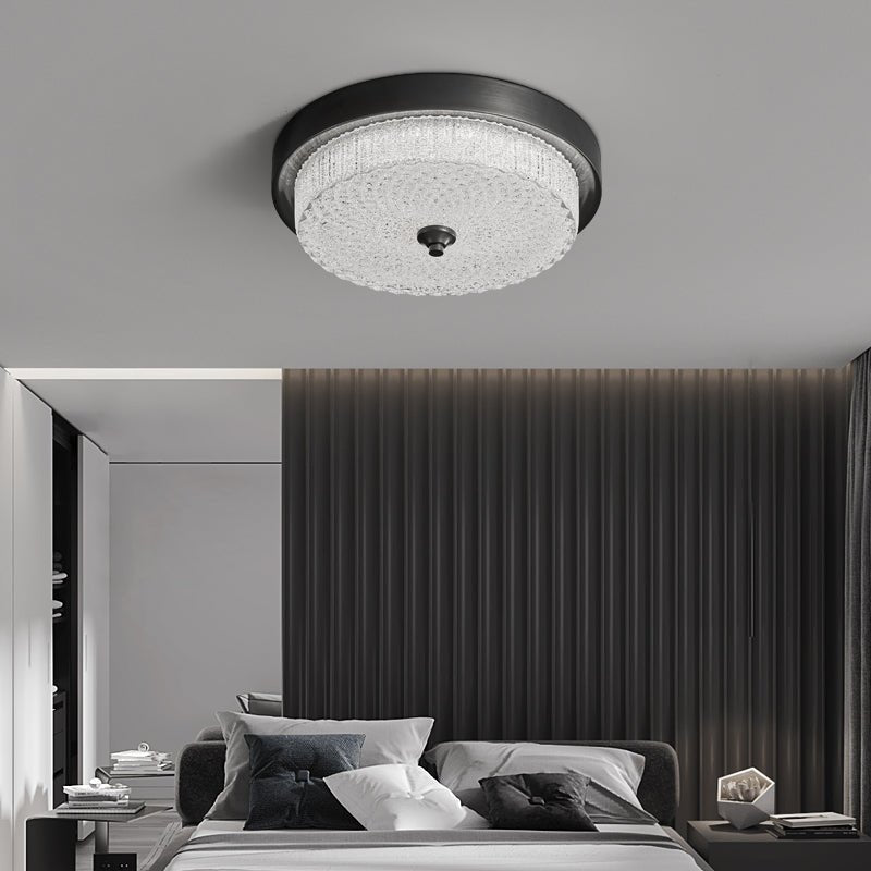 Aurestella Modern Ceiling Light Fixture - Energy Efficient LED Flush Mount for Living Room, Bedroom, Kitchen & Hallway - Dimmable Bright Lighting for Home Decor