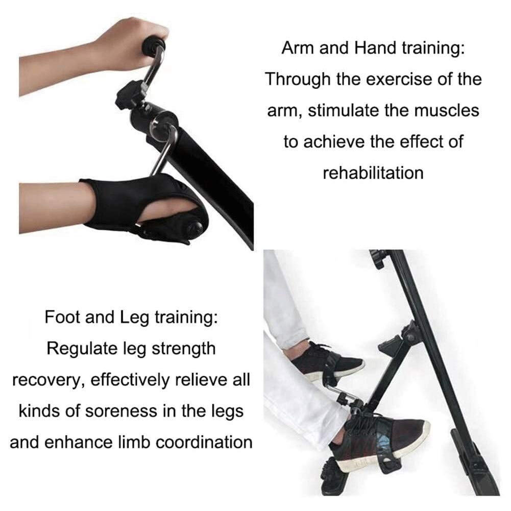 Under Desk Bike Pedal Exerciser - Portable Arm & Leg Exercise Machine for Home & Office - Compact Fitness Equipment for Seniors & Adults - Improve Circulation & Mobility While Sitting - Perfect for Work, Study, or Watching TV