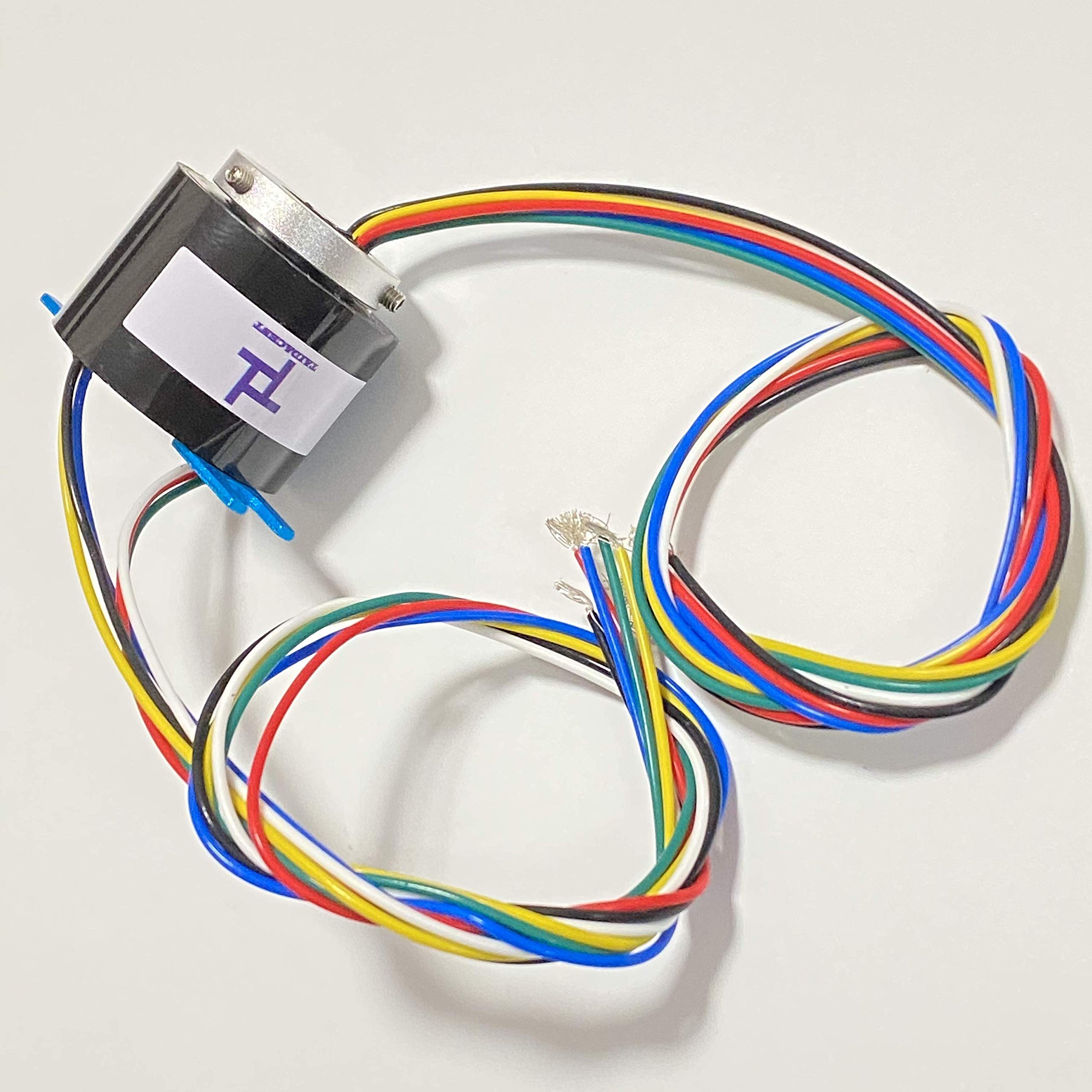 6-Wire 5A Slip Ring Connector - 8mm Inner Diameter for Rotary Electrical Transmission