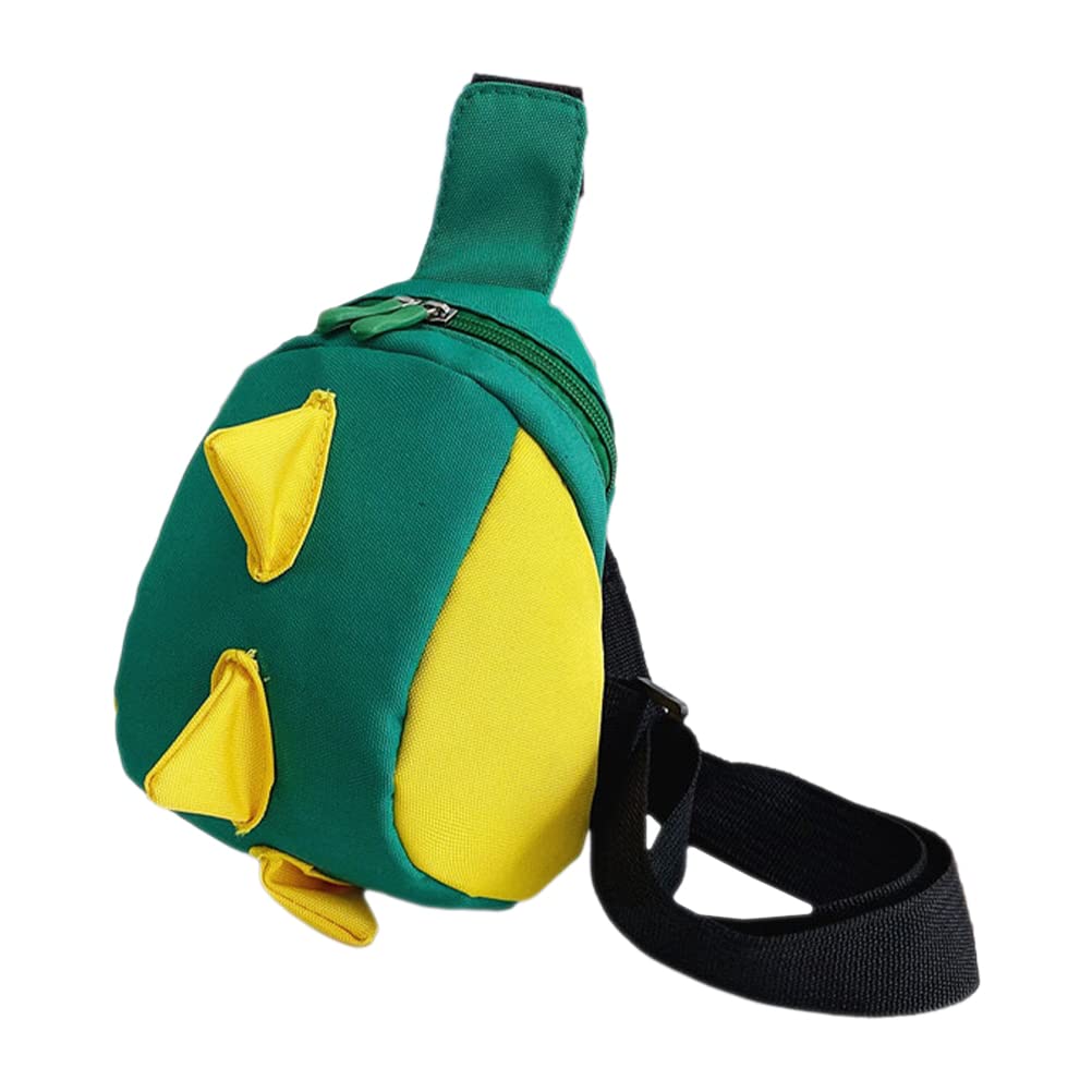 LUOZZY Kids Crossbody Chest Bag - Cartoon Messenger Bag for Boys & Girls, Lightweight Outdoor Storage Bag for Travel, School & Sports (Green)