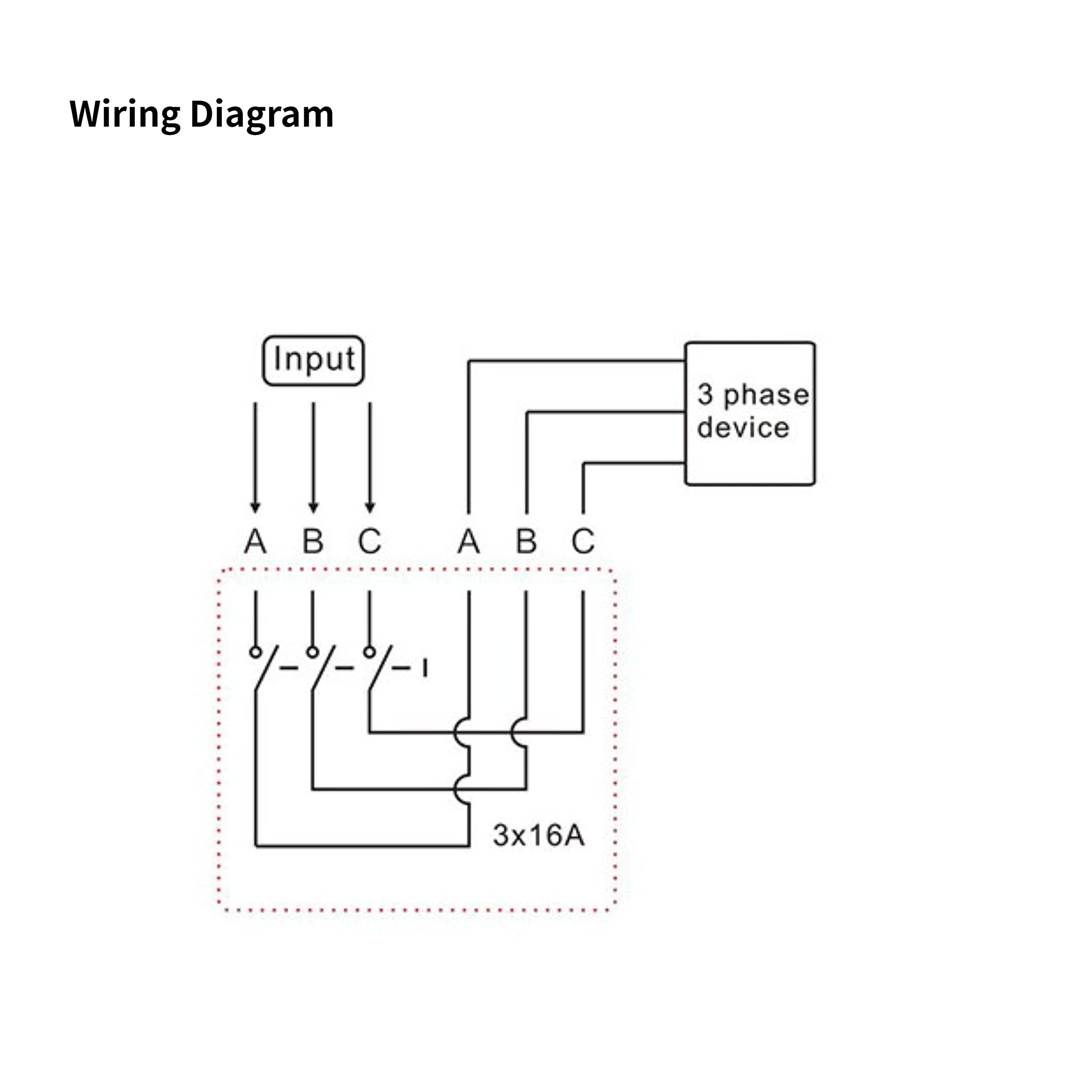 Walfront TM-163 380V Smart Digital 3-Phase Timer Switch - Programmable Weekly Relay Power Controller for Industrial Equipment & Home Automation