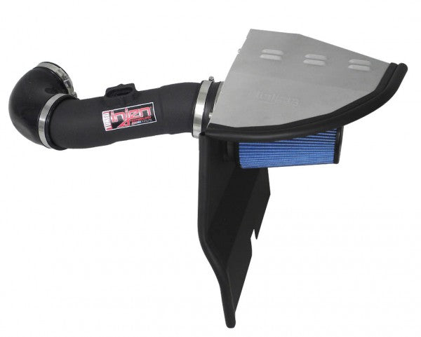 2012-2014 Chevy Camaro V6 PowerFlow Cold Air Intake System - Wrinkle Black Finish with Enclosed Air Box - High Performance Air Intake for Improved Horsepower & Fuel Efficiency - Perfect for Street Racing & Car Shows