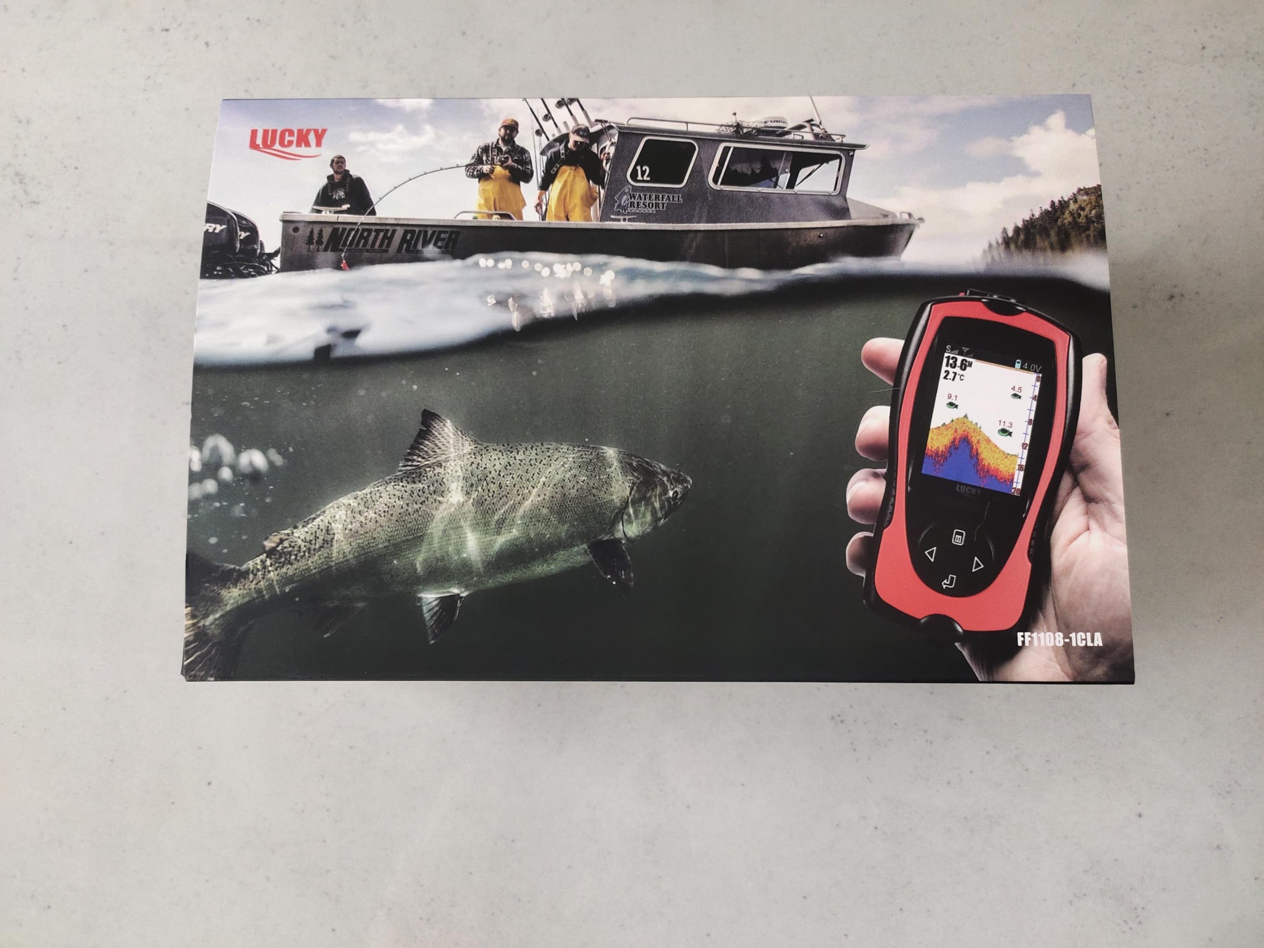 LUCKY Wireless and Wired Sonar Fish Finder for Kayak, Boat & Ice Fishing - Portable Fish Detector with Depth Finder for Freshwater & Saltwater Anglers