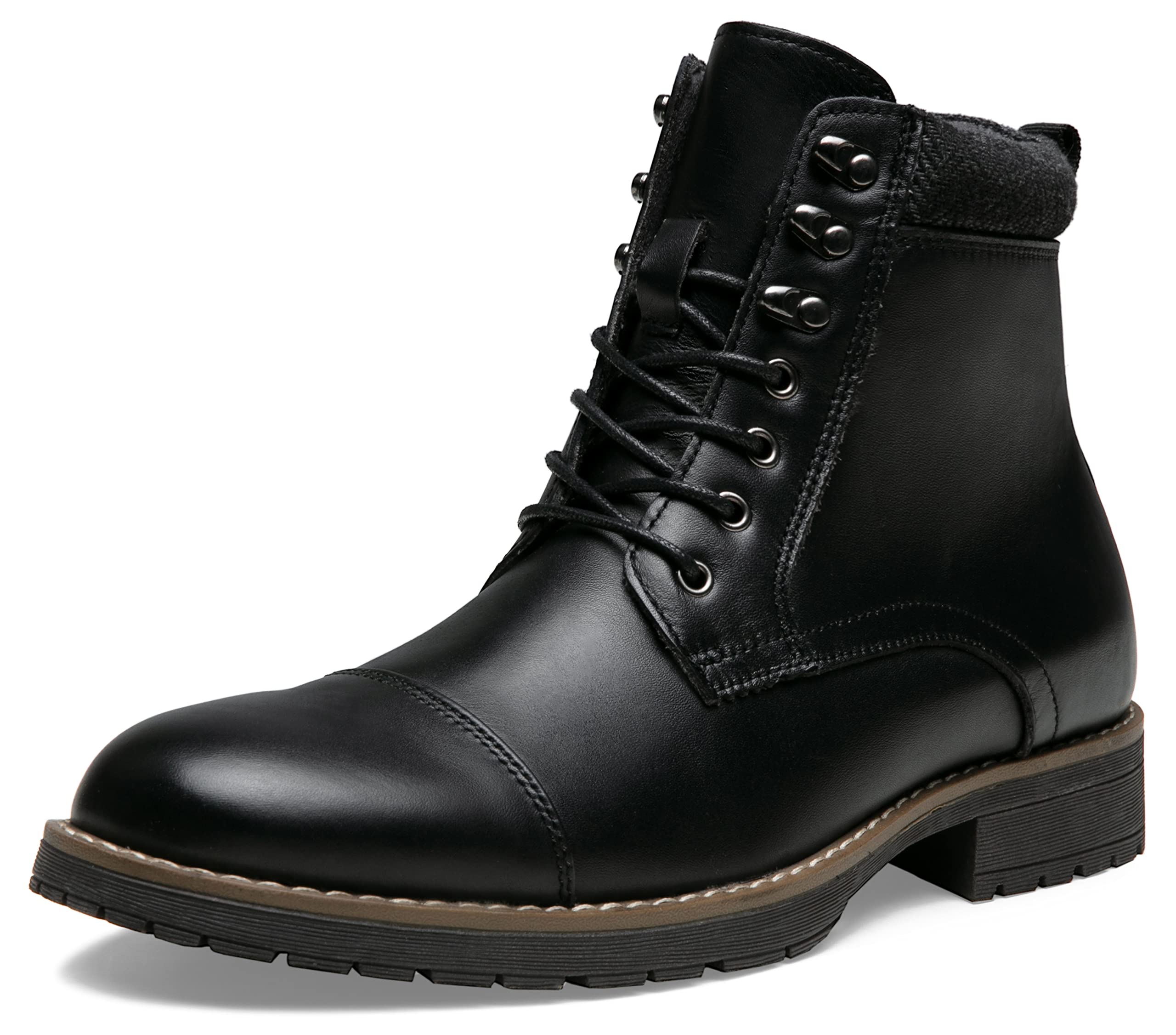 Vostey Men's Motorcycle Boots - Stylish Zipper Chukka Boots for Casual Riding & Everyday Wear | Durable & Comfortable for Motorcycle Enthusiasts & Outdoor Activities