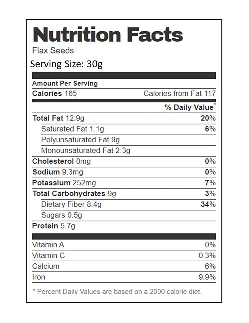 Organic Whole Raw Flax Seeds 10 lb Bulk - Premium Quality Flaxseed for Baking, Smoothies, Yogurt Toppings & Healthy Snacks | Great for Keto, Vegan & Gluten-Free Diets | Perfect for Bread, Oatmeal & Salad Recipes