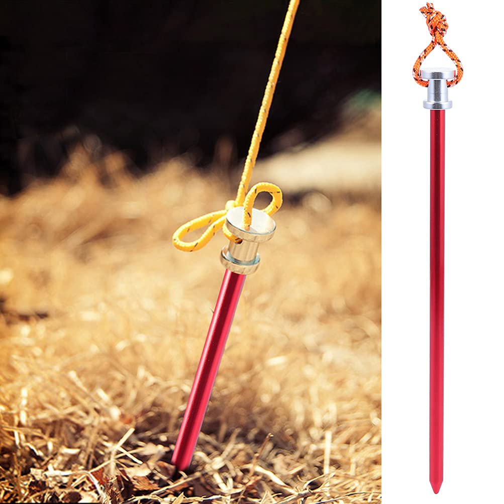 Durable 4-Pack BESPORTBLE Tent Pegs - Heavy Duty Tent Stakes for Camping, Hiking & Picnic - Rustproof Ground Nails for Outdoor Tents, Canopy & Shelter Accessories