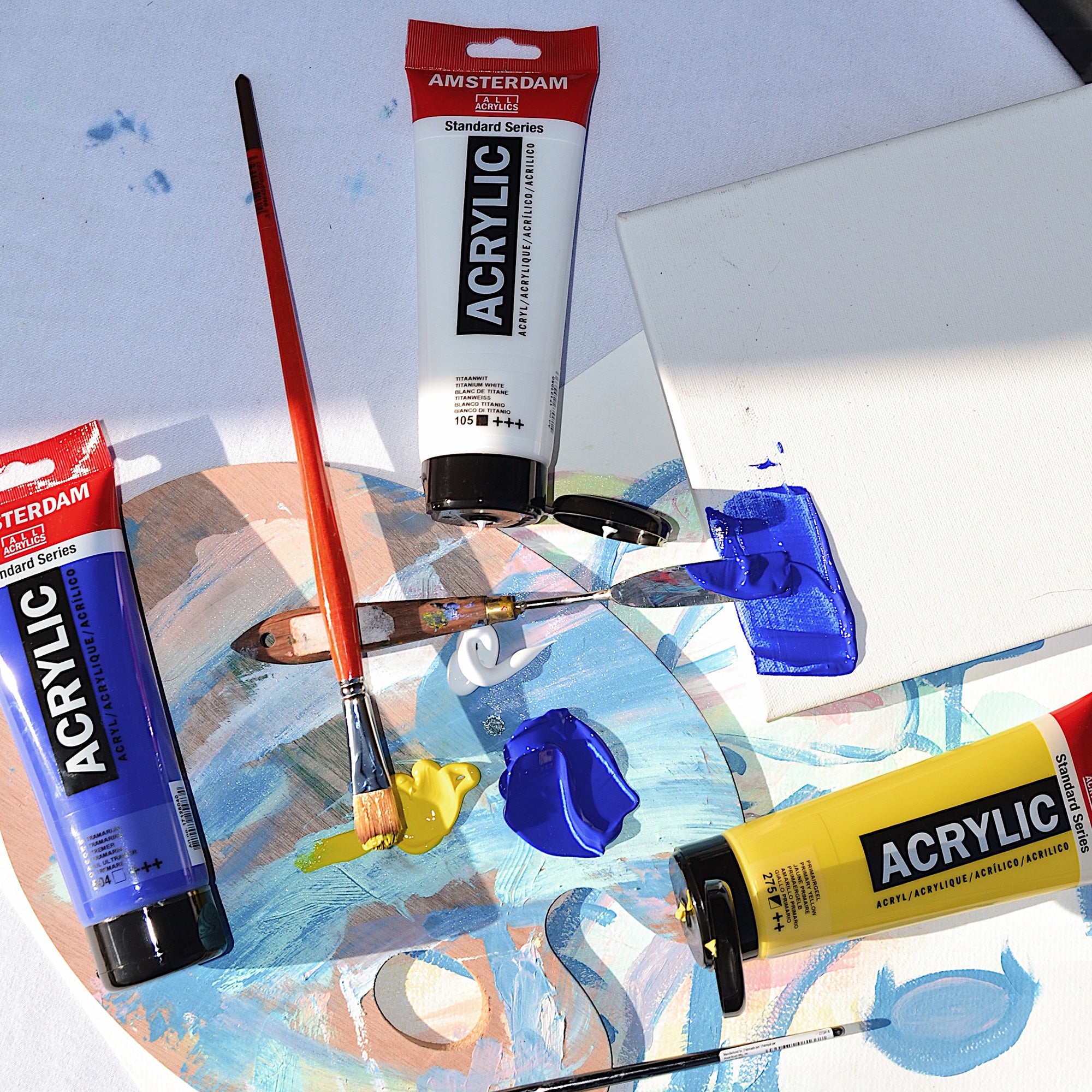 Premium Standard Series Acrylic Paint - Medium Viscosity Metallic Yellow for Artists & DIY Crafts - Perfect for Canvas Painting, Model Making & Home Decor Projects