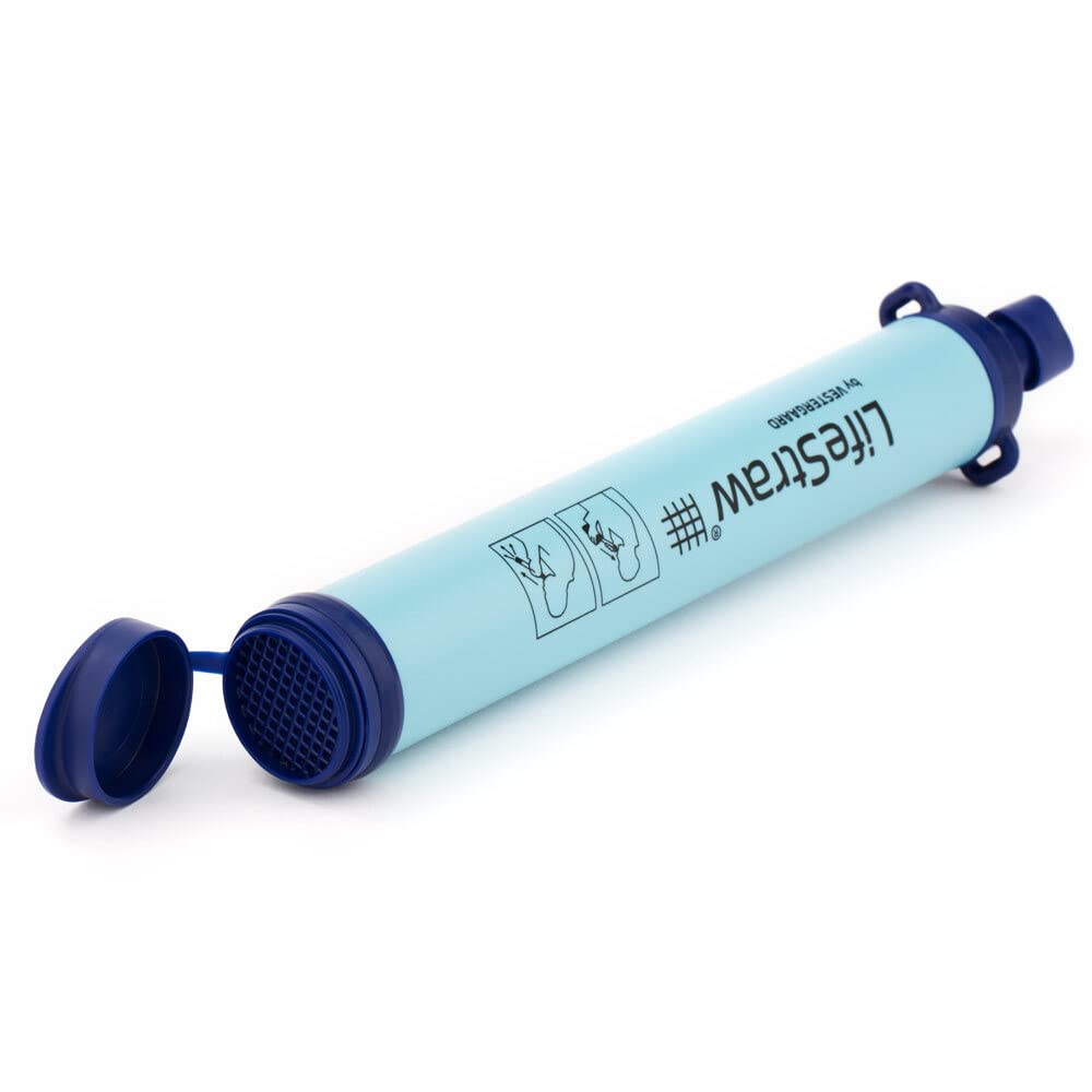 LifeStraw Personal Water Filter - Portable Survival Straw for Hiking, Camping, Travel & Emergency Preparedness | Purify Streams, Lakes & Tap Water Anywhere