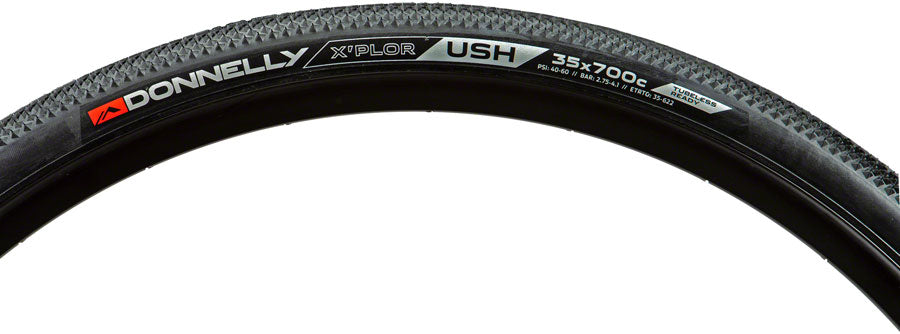 2 Pack Donnelly Sports X'Plor USH Tubeless Folding Bike Tires - 700x35c, 120TPI, Black (D10054) | Perfect for Gravel & Adventure Cycling, Commuting, and Urban Riding