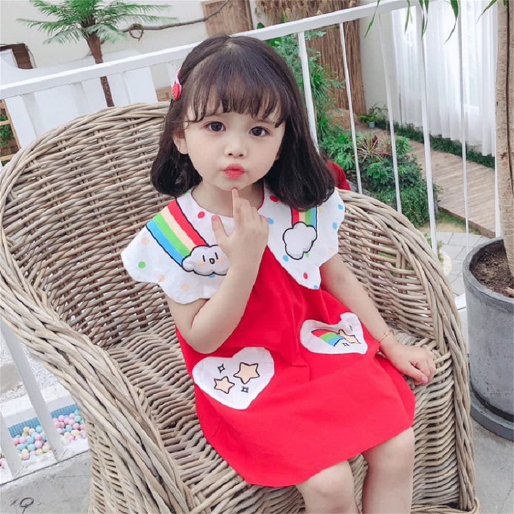 **CuteOn Princess Dress for Toddler Girls - Rainbow Tutu Party Dress for Birthday, Photo Shoot & Special Occasions**