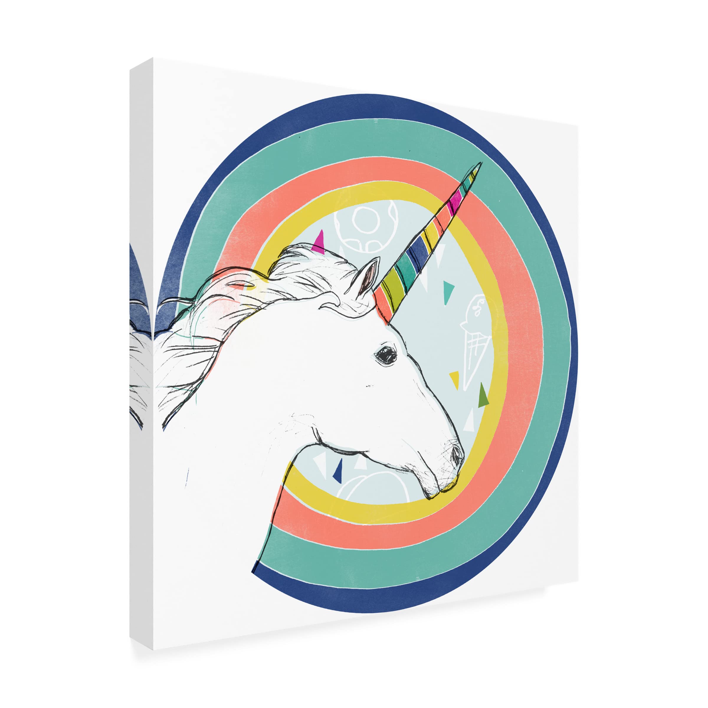 Funky Fun III Abstract Canvas Wall Art by June Erica Vess - Modern Home Decor for Living Room, Bedroom & Office