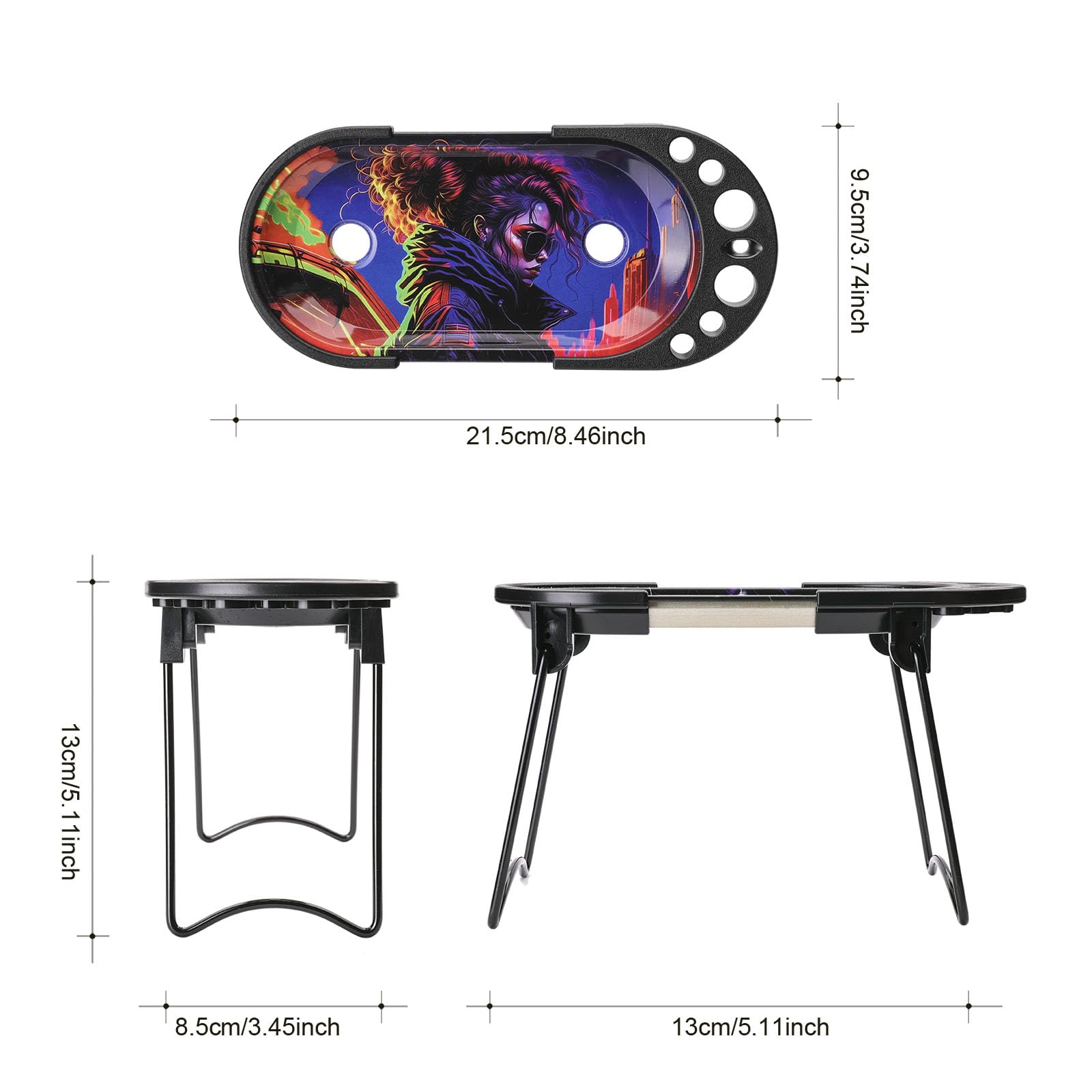 Premium Metal Rolling Tray with Pre Roll Machine - Includes Cone Loader, Filler Funnel & Packer for King Size & 1 1/4 Size Cones | Comes with Brush & Cone Funnel Placement Tool | Perfect for Rolling Perfect Joints, Blunts & Cigarettes at Home or On-the-Go