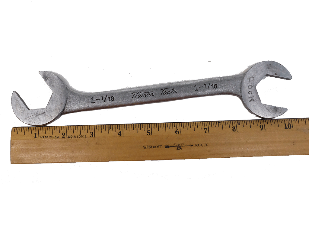 Martin Tools 8-Piece Fractional Open End Wrench Set - SAE Standard Sizes for Automotive Repair, Plumbing & DIY Projects