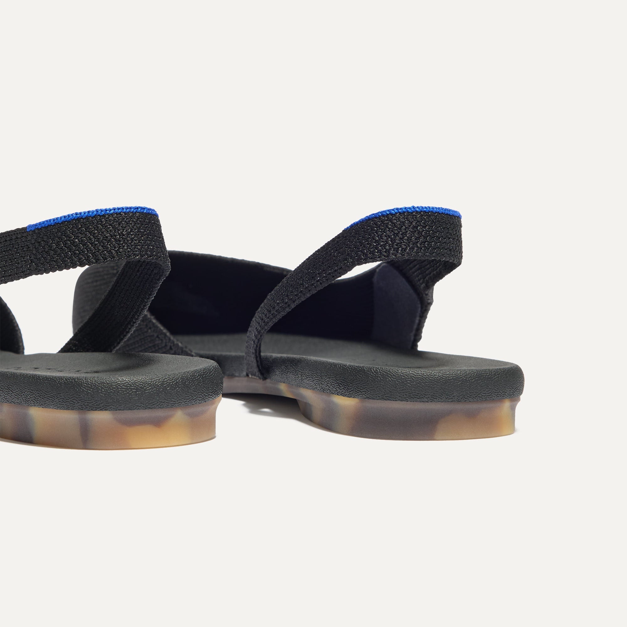 Almond Slingback Black Heels - Women's Comfortable Low Block Heel Sandals for Casual Wear, Office & Date Night