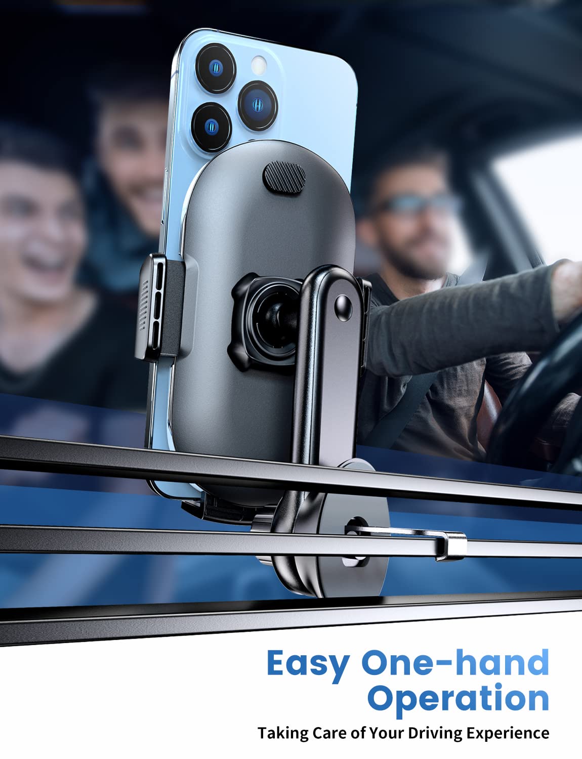 eSamcore Universal Car Vent Phone Mount Holder - Adjustable Swing Arm Air Vent Clip for iPhone 16/15/14/13 Pro Max & Android Phones 4.7