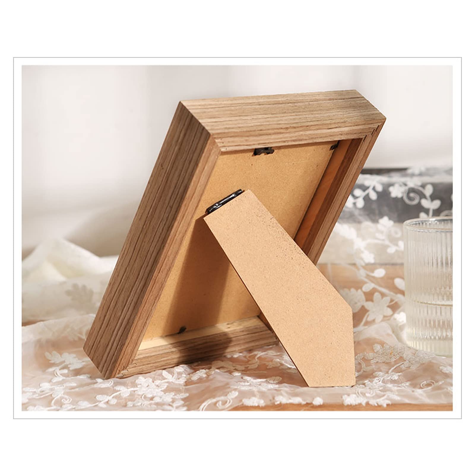 Wooden Photo Frame - Wall Mounted & Desktop Display for Home Decor, Commemorative Picture Frame - Perfect for Living Room, Bedroom & Office Decorations