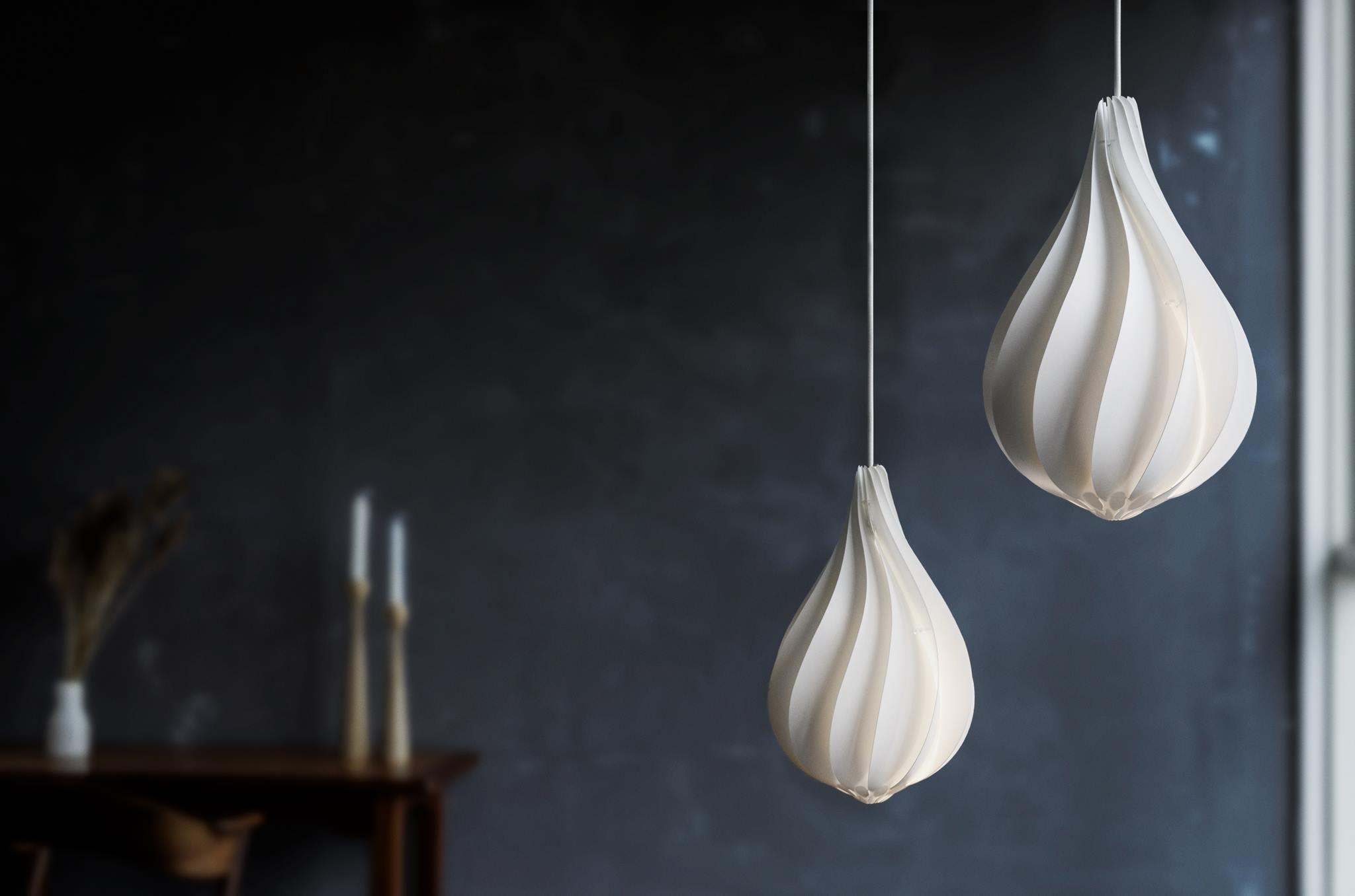 Modern Alva Pendant Light - Sleek Scandinavian Design Glass Ceiling Lamp for Kitchen Island, Dining Room & Bedroom Lighting