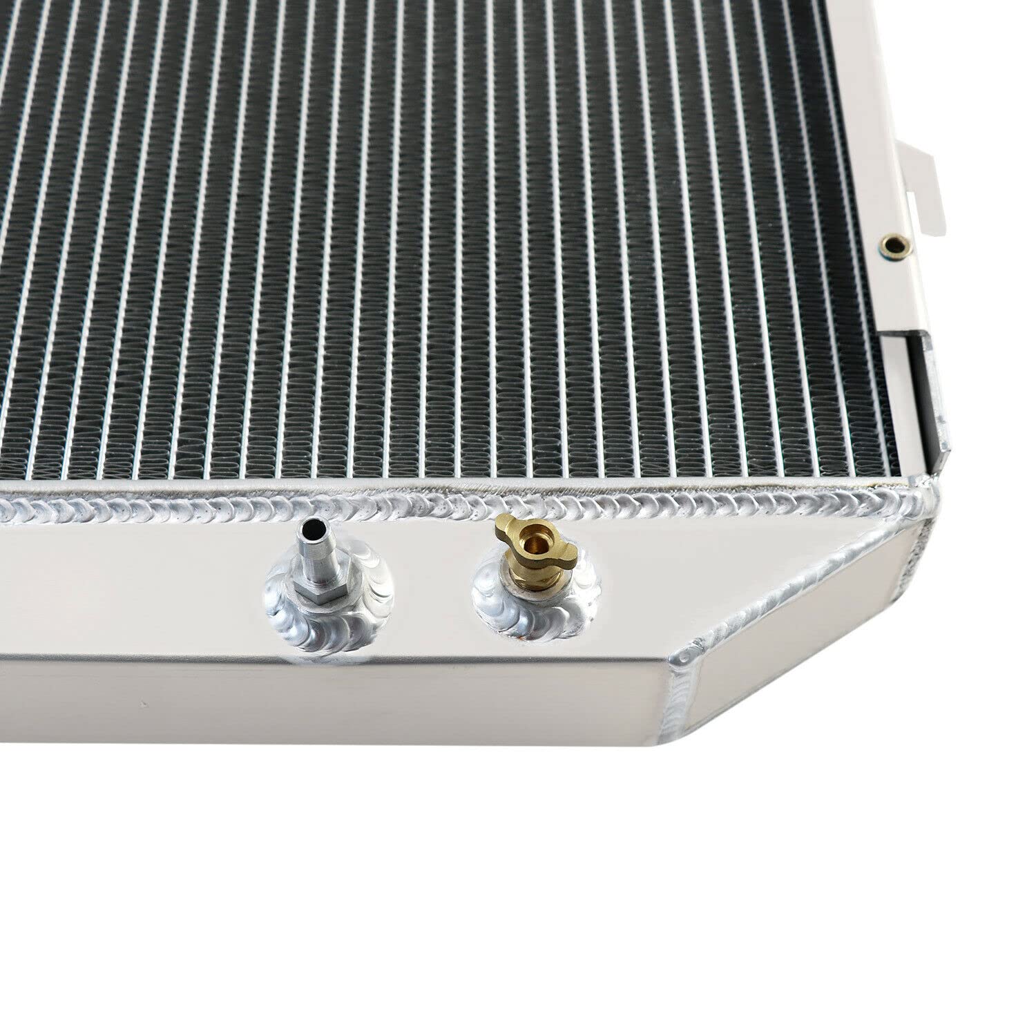 4-Row Aluminum Radiator for 1970-1974 Dodge Challenger & Charger Mopar V8 - High-Performance Cooling Upgrade for Classic Muscle Cars & Hot Rods