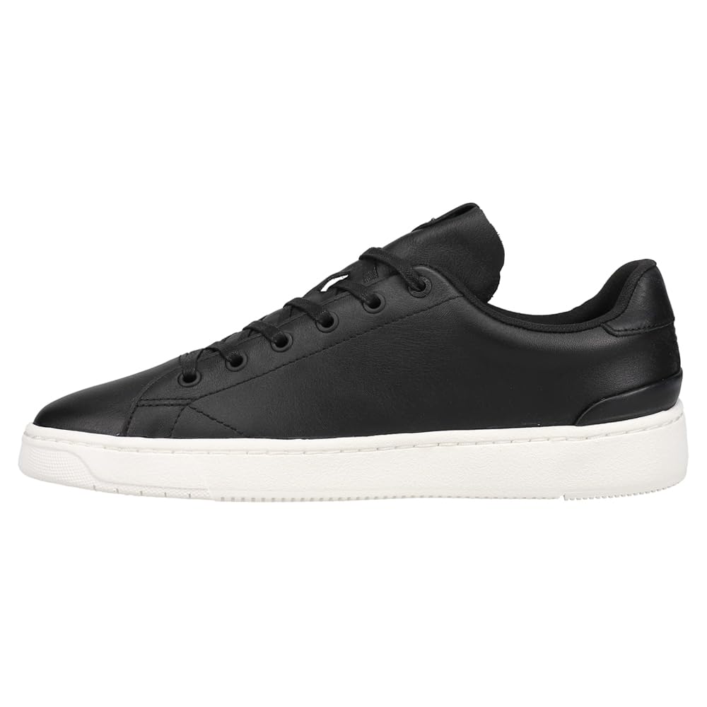 TOMS Men's Travel Lite Low Lace-Up Sneakers - Lightweight Casual Walking Shoes for Men in Black | Perfect for Travel, Work & Everyday Wear