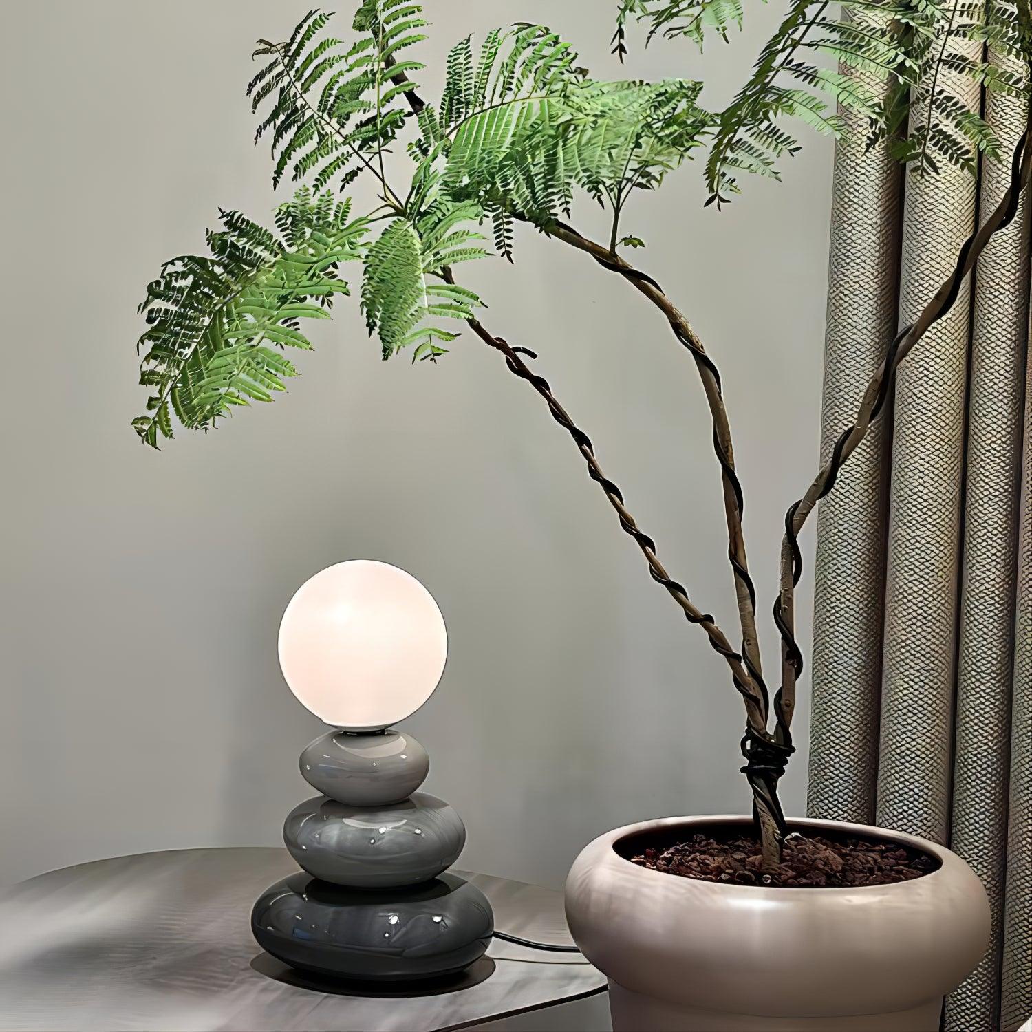 Stylish Triple Gourd Table Lamp - Modern Home Decor Lighting for Living Room, Bedroom & Office - Perfect for Ambient Lighting and Interior Design