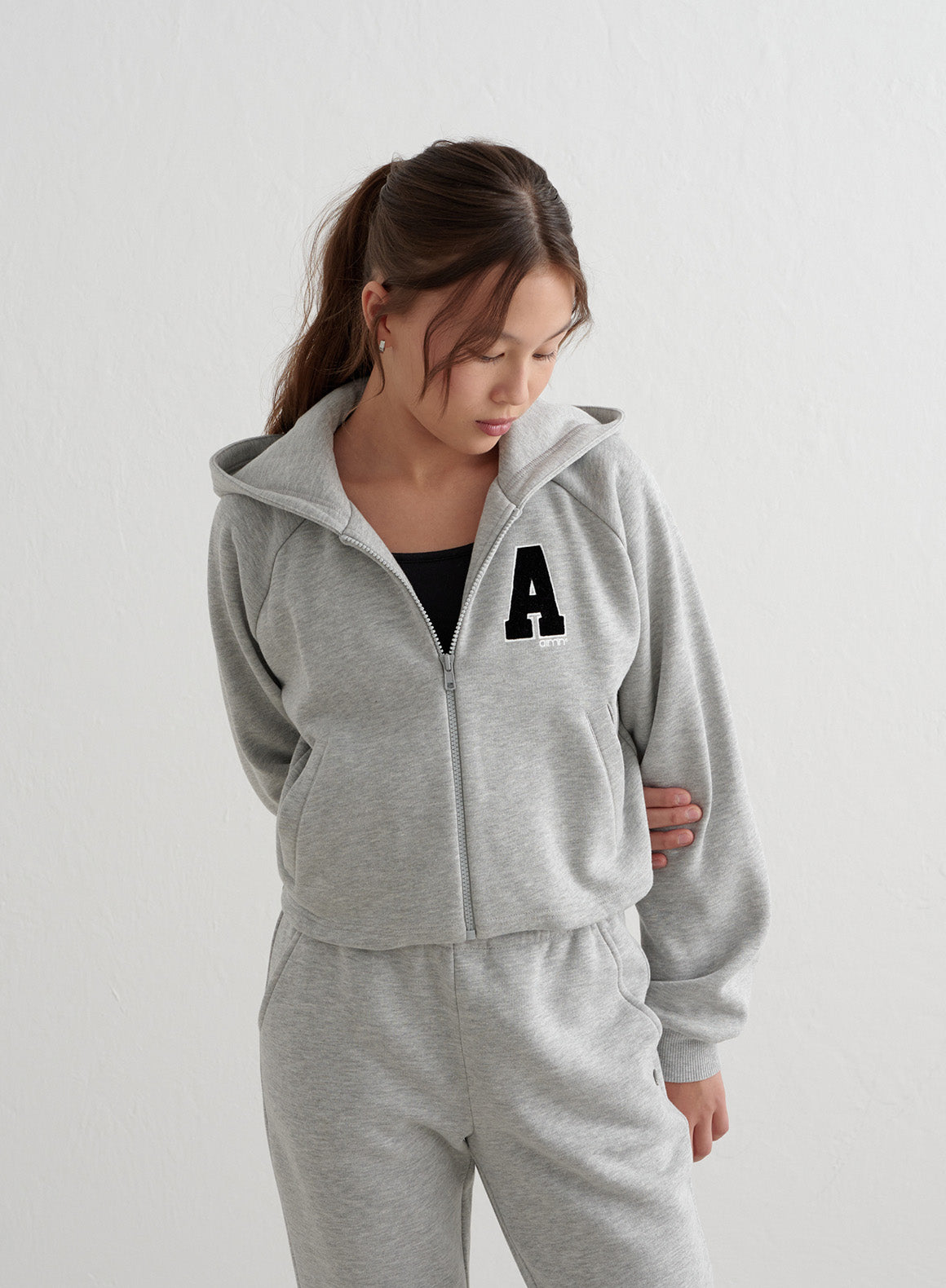 Grey Melange Zip Up Hoodie for Men & Women - Soft Fleece Pullover with Front Pockets - Perfect for Casual Wear, Gym, and Outdoor Activities