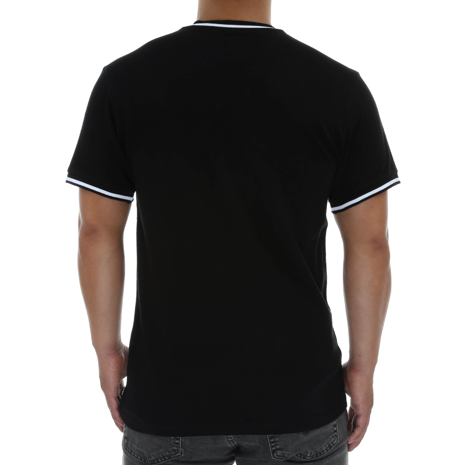 Huf Country Club Pique Crew Tee - Black Cotton T-Shirt for Men | Casual Streetwear & Skate Style | Perfect for Everyday Wear, Skateboarding, and Urban Fashion