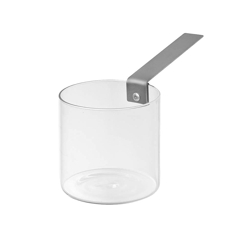 Glass Pasta Pots & Milk Pans - Nonstick Saucepan for Boiling, Cooking Soup & Stock - Lightweight Clear Glass Cookware for Kitchen, Stovetop & Meal Prep