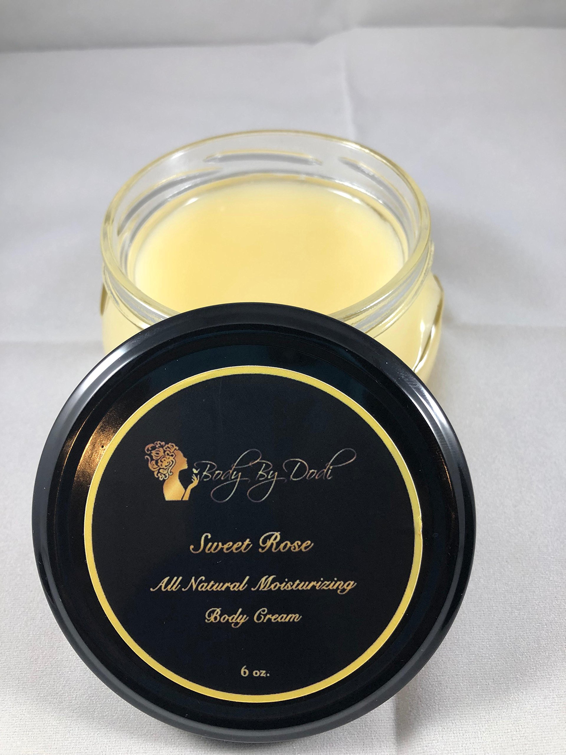 6 Oz. Sweet Rose Body Cream - Hydrating & Nourishing Moisturizer for Dry Skin | Perfect for Daily Use, Spa Days & Gift Giving