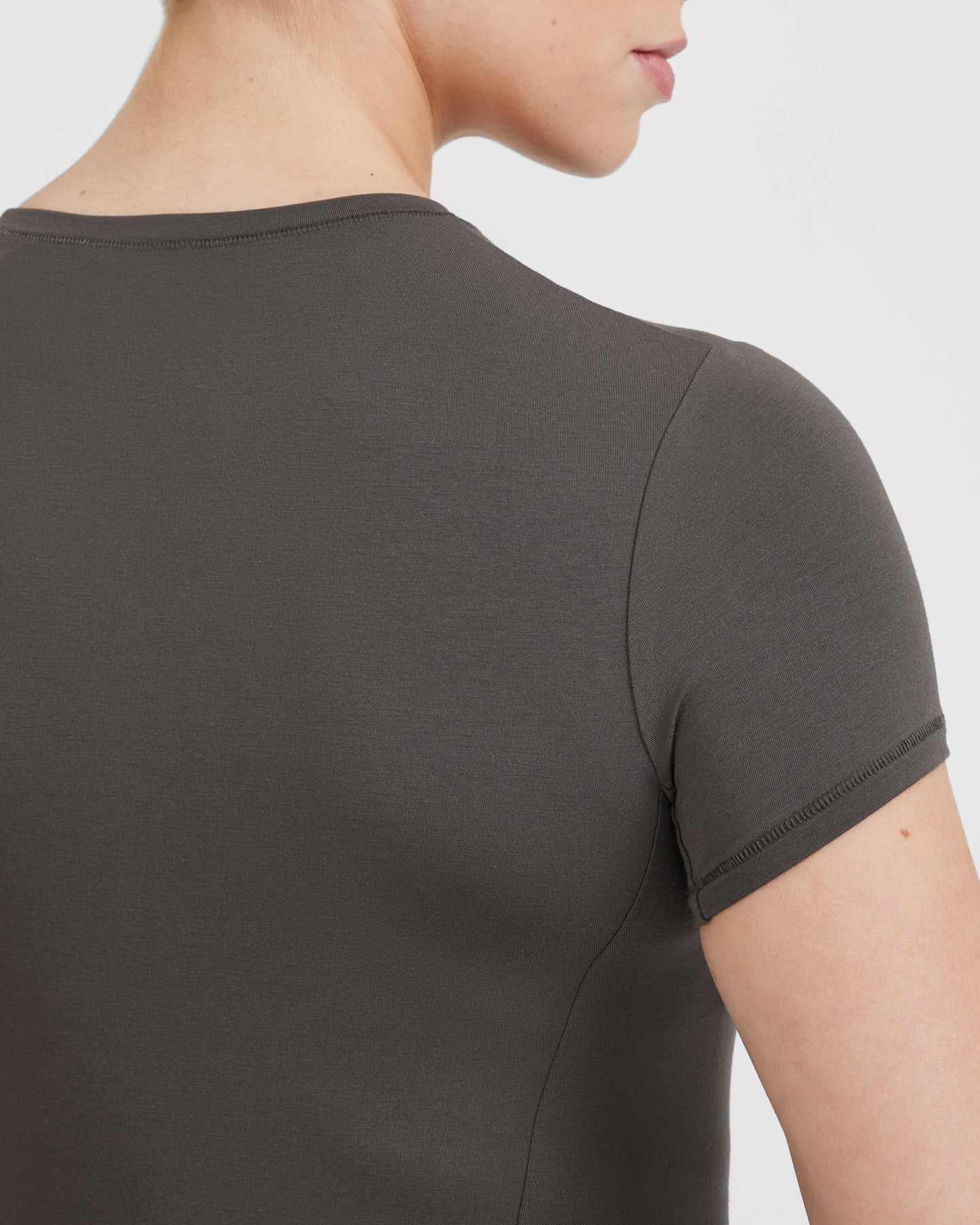 Mellow™ Soft Short Sleeve T-Shirt for Women | Comfortable Cotton Tee in Deep Taupe | Casual Wear, Lounge & Everyday Outfits