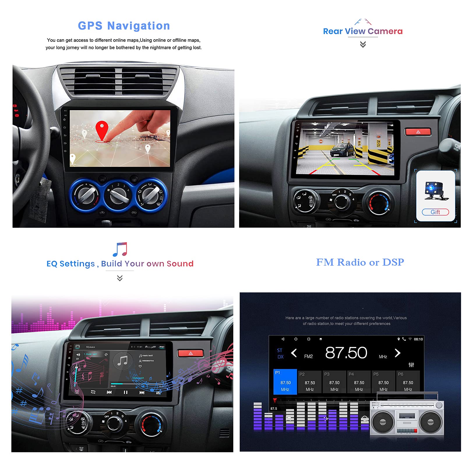 Android Car Stereo for Hyundai Sonata 2010-2015 - 7 Inch Touchscreen Multimedia Player with GPS Navigation, Bluetooth, WiFi, Mirror Link & Steering Wheel Control | Plug & Play | Perfect for Commuting, Road Trips & Hands-Free Driving