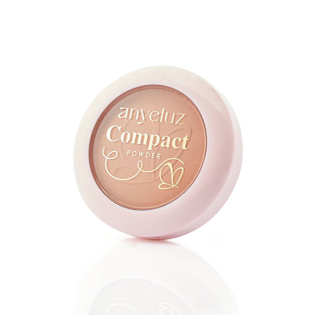 Anyeluz Compact Powder - Long Lasting Matte Finish, Oil Control & Pore Minimizing for Flawless Skin | Perfect for Daily Makeup & Touch-Ups