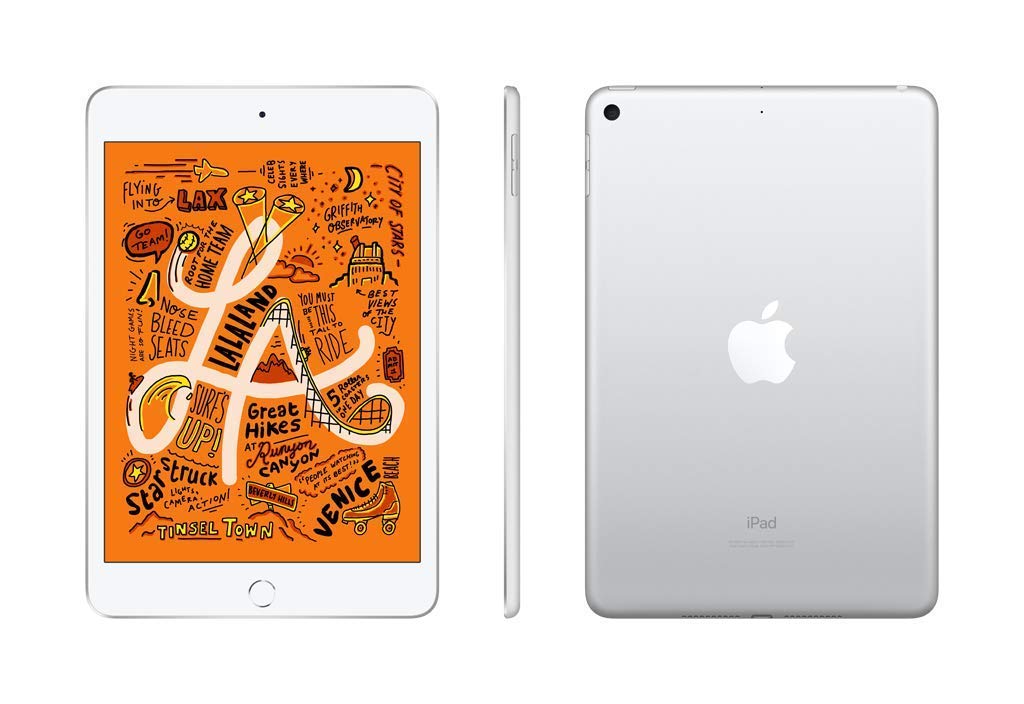 Apple iPad Mini 5th Gen 256GB Wi-Fi Silver (Renewed) - Portable Tablet for Work, Travel & Entertainment | Fast A12 Bionic Chip, Retina Display, iOS Compatibility