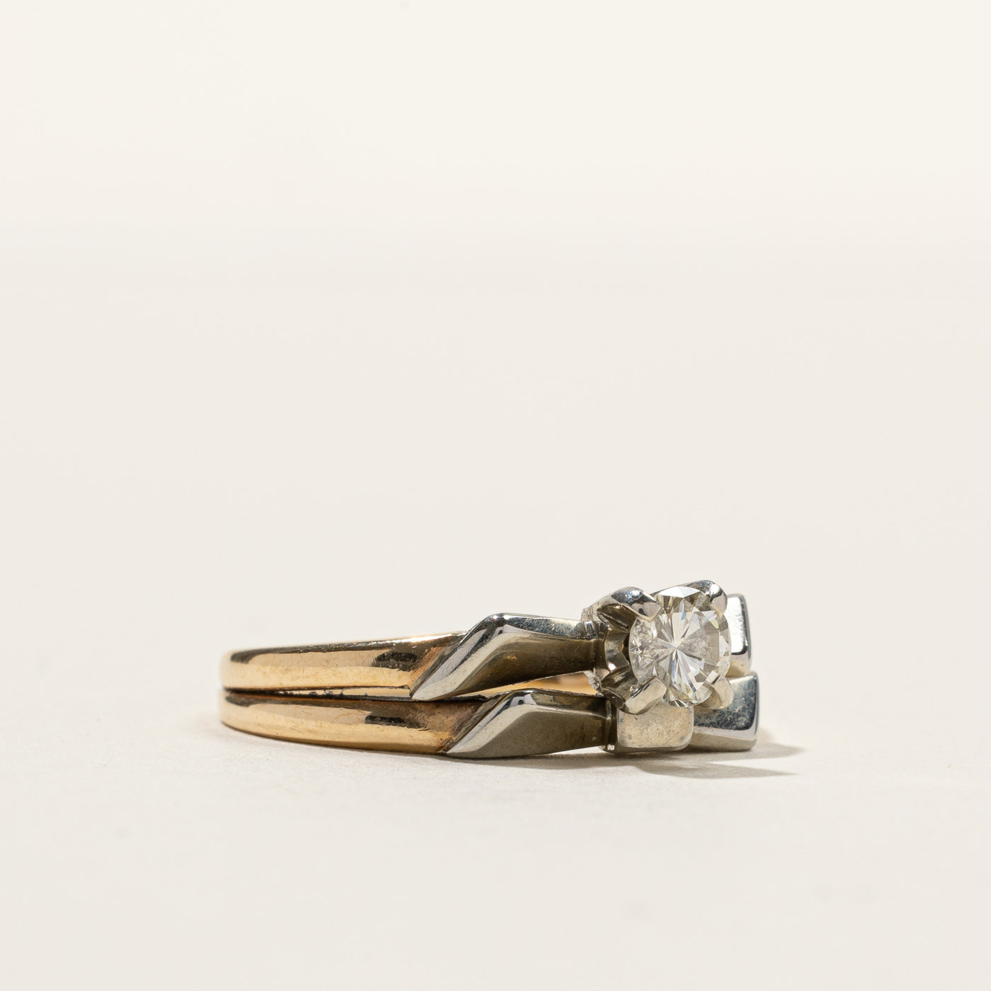 0.30ct Soldered Diamond Ring - Size 6.75 | Elegant Wedding Band, Anniversary Gift & Everyday Luxury Jewelry for Women