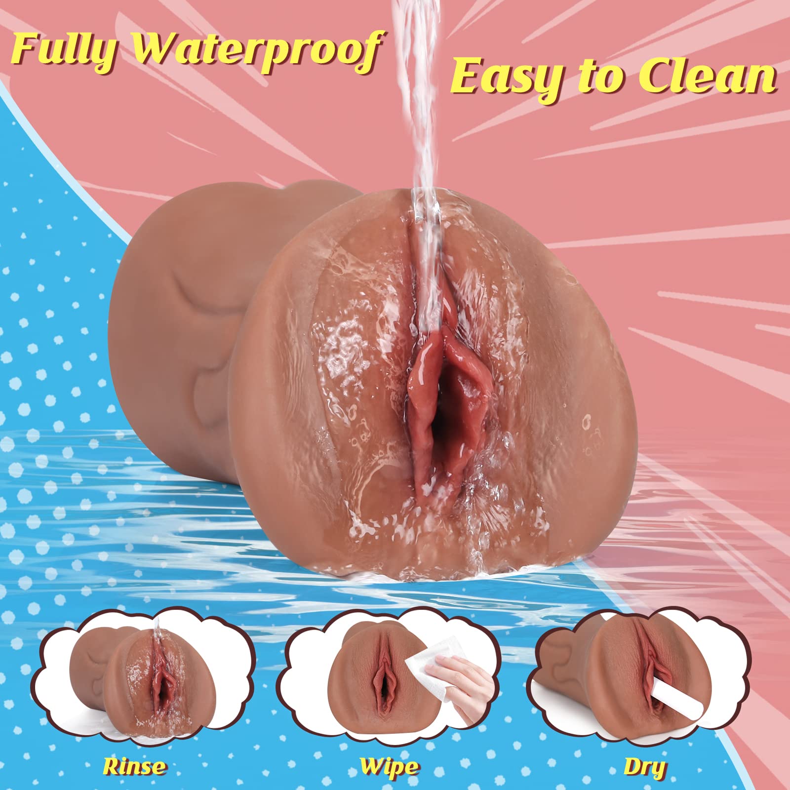Realistic Pocket Pussy for Men - 7.5
