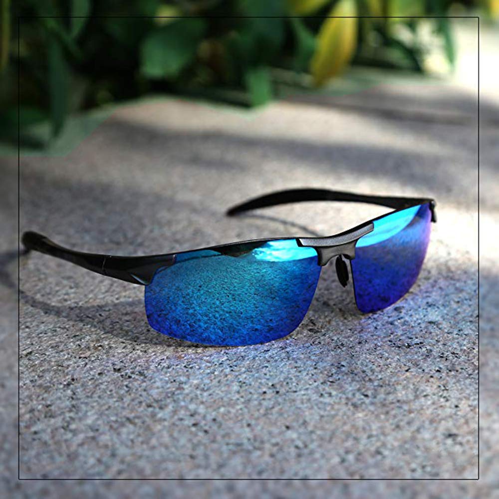 MOORAY Polarized Sports Sunglasses for Men - UV Protection, Lightweight & Shatterproof - Perfect for Cycling, Driving, Fishing & Outdoor Activities