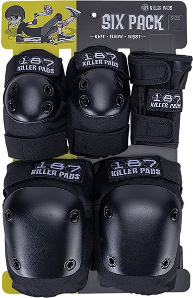 6 Pack XS Black 187 Pads - Ultra Thin & Comfortable for Daily Use, Travel, and Active Lifestyles