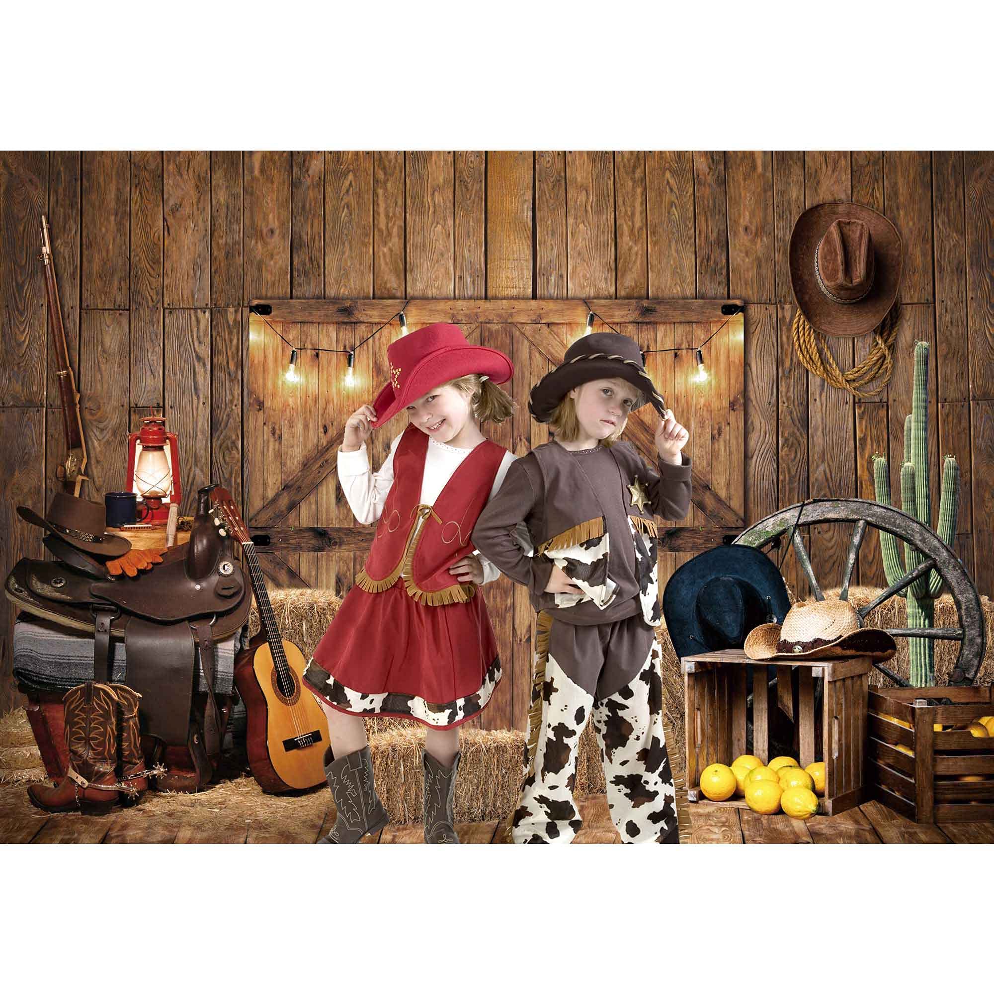 8x6FT Rustic Farmhouse Photography Backdrop - Polyester Fabric Barn Door Background for Western Cowboy, Birthday Parties, Baby Showers & Photo Booth Decor (Fall Harvest Theme) | Perfect for Seasonal Events, Family Portraits and Social Media Content Creation