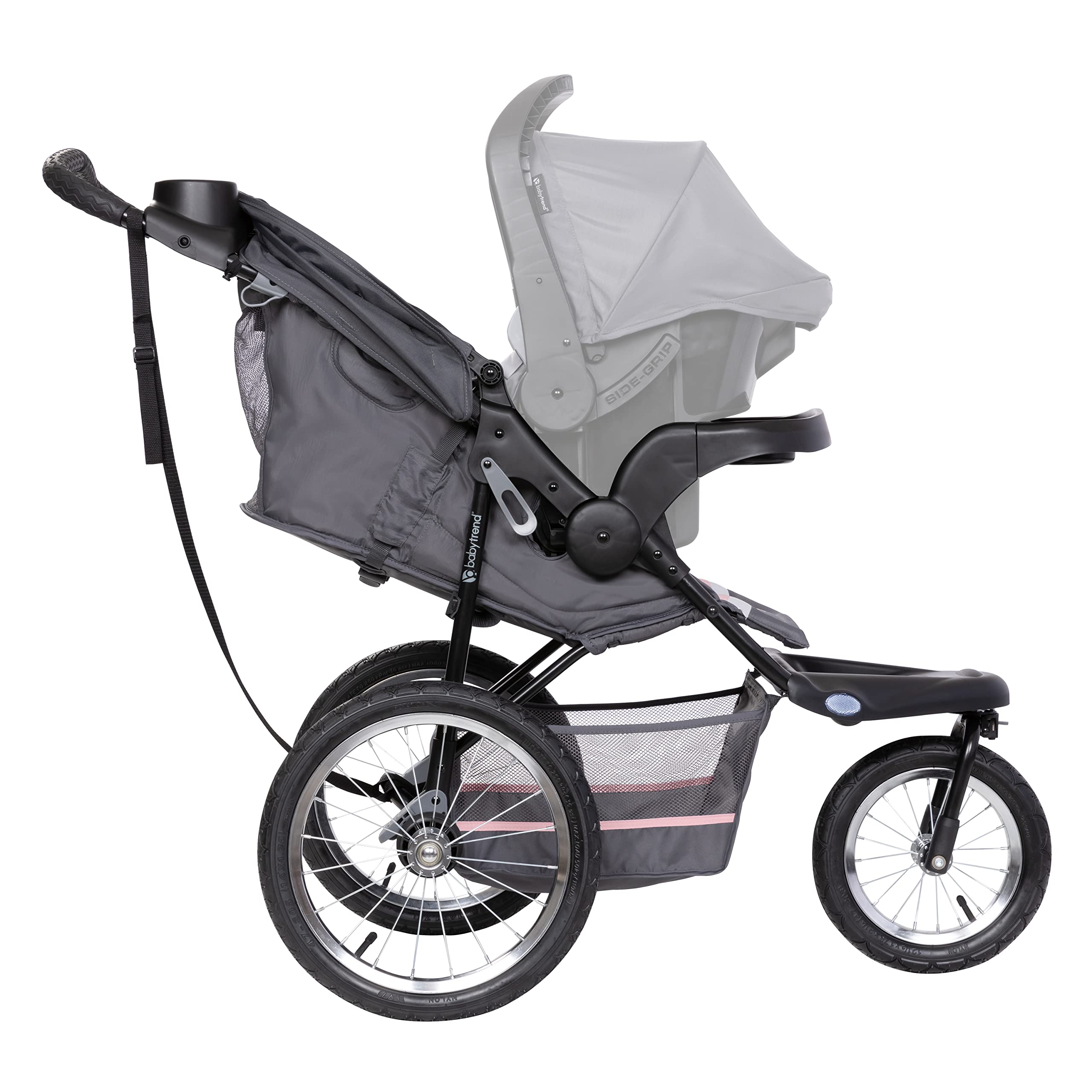 Baby Trend Expedition® Jogger Stroller - Lightweight & Compact, Dash Pink for Newborns & Toddlers | Perfect for Outdoor Walks, Jogging & Travel