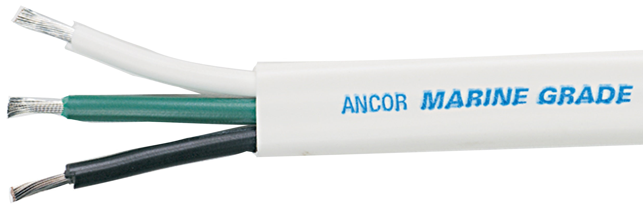 Ancor Triplex Flat Marine Grade Tinned Copper Boat Cable - Perfect for Marine, RV, and Automotive Electrical Wiring