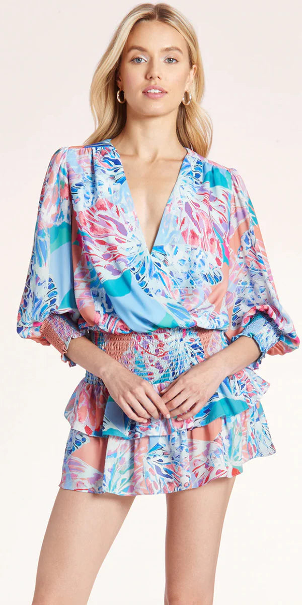 Arber Dress Papillon - Elegant Floral Print Women's Dress for Casual Wear, Parties & Special Occasions