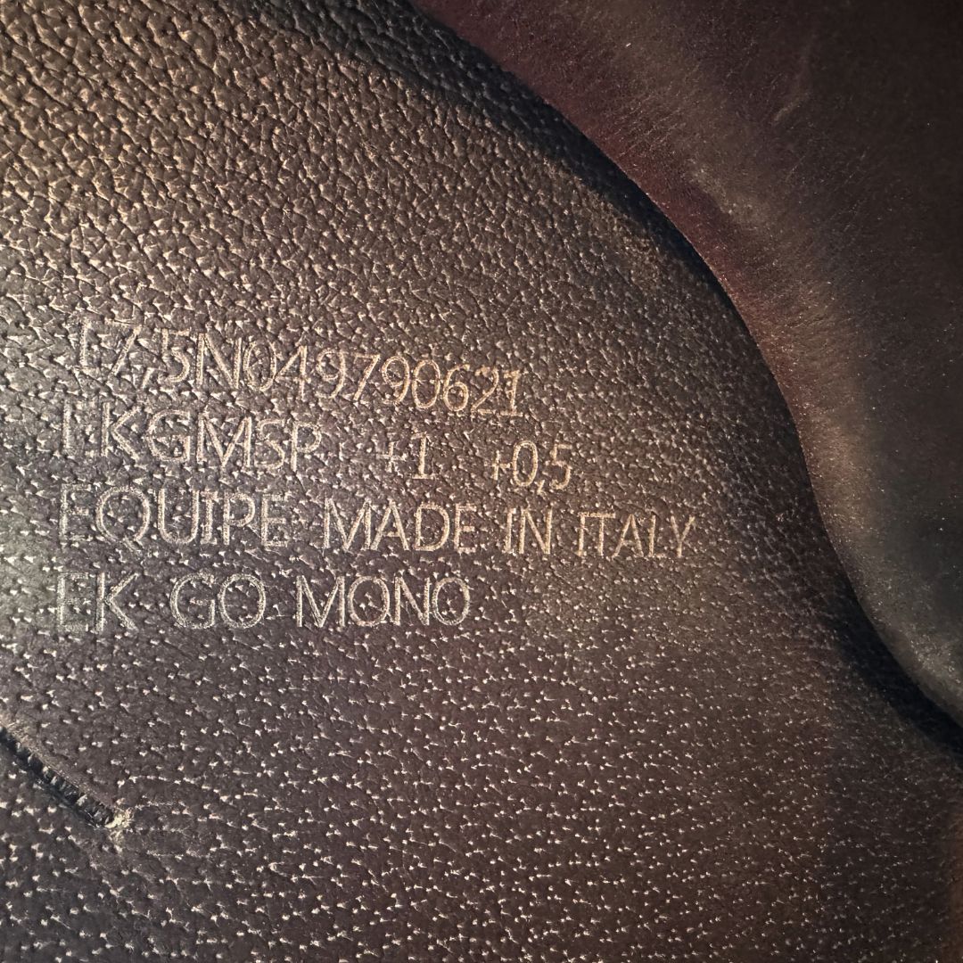 Equipe EK Go Eventing Consignment Saddle - 17.5 Inch Medium+1 with +0.5 Adjustment - Premium English Riding Saddle for Show Jumping, Dressage & Cross-Country Events