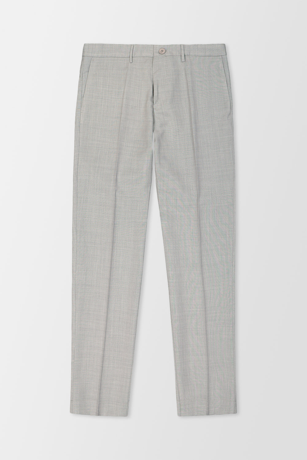 Incotex Light Grey Classic Men's Dress Pants - Slim Fit Comfortable Office & Business Casual Trousers for Work & Formal Occasions