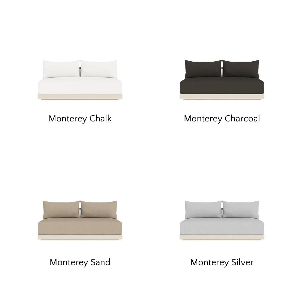 Antigua Outdoor 2-Seat Armless Patio Sofa - Perfect for Poolside, Garden, and Backyard Relaxation