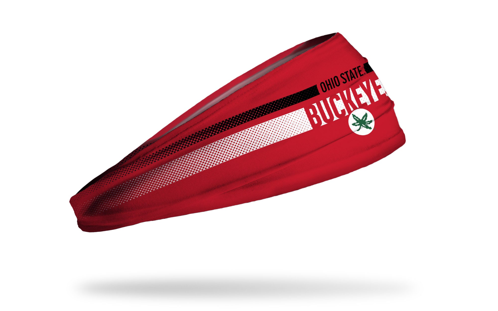 Ohio State University Buckeyes Faded Stripe Big Bang Lite Headband - Adjustable Sports Headband for Running, Workouts & Game Day Support