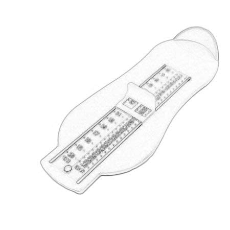 Babies Bloom White Baby Feet Measuring Gauge | Accurate Kids Foot Ruler & Shoe Size Measure Tool | Perfect for Newborn to Toddler Growth Tracking | Ideal for Parents, Pediatricians & Baby Shoe Shopping