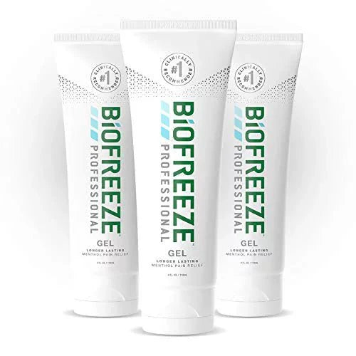 Biofreeze Professional Pain Relief Gel - 4 oz Tube for Muscle & Joint Pain - Fast-Acting Cooling Gel for Athletes, Arthritis & Back Pain Relief