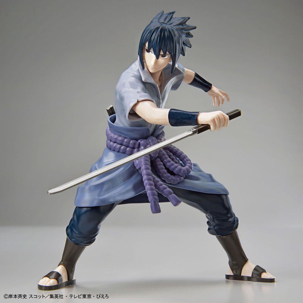 Bandai Entry Grade Naruto: Shippuden Sasuke Uchiha Action Figure Model Kit - Perfect for Anime Collectors & DIY Enthusiasts - Display, Gift, or Cosplay Prop