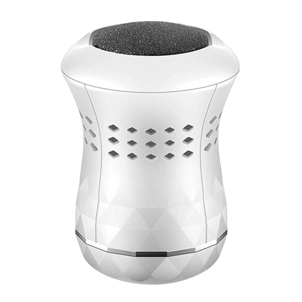 Electric Pedicure Foot File Callus Remover - Portable Vacuum Adsorption Foot Grinder with Double Interchangeable Heads for Cracked Heels & Hard Skin | Professional Pedicure Tools for Home Spa & Foot Care