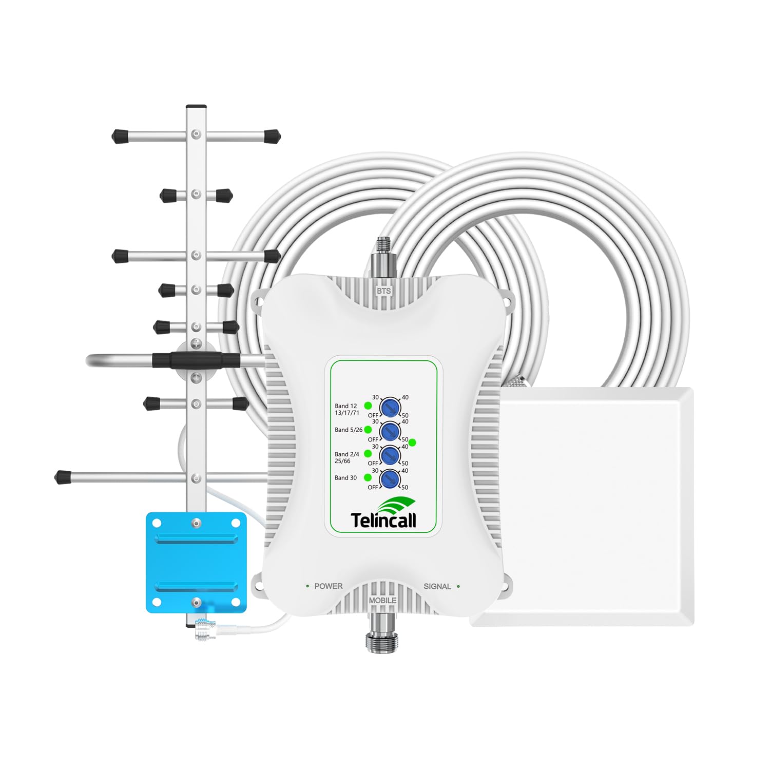 5G 4G 3G Cell Phone Signal Booster for Home - FCC Approved 5,000 Sq Ft Coverage - Compatible with All US Carriers (Bands 2/4/5/12/13/17/25/30/66/71) - Perfect for Rural Areas, Basements & Large Homes
